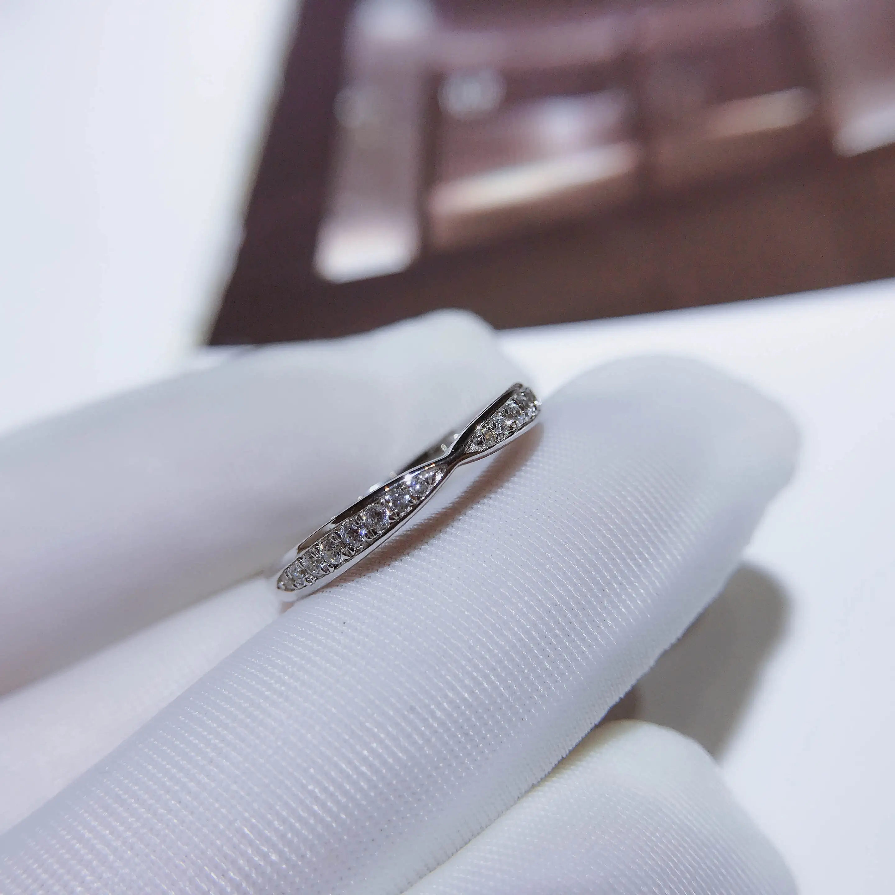Кольцо из стерлингового серебра 925 пробы с муассанитом, кольцо EF с цветным хвостом, вечерние ювелирные изделия, обручальное кольцо на годовщину