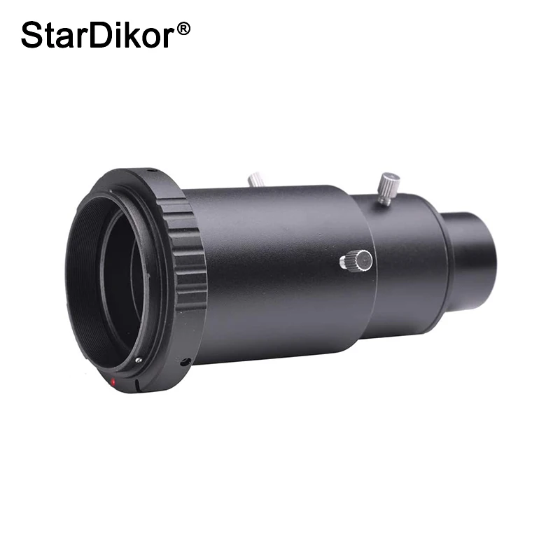 StarDikor 가변 망원경 카메라 어댑터 확장 튜브, 카메라 T 링 어댑터 포함, 캐논 니콘  후지 M4/3 용, 1.25 인치