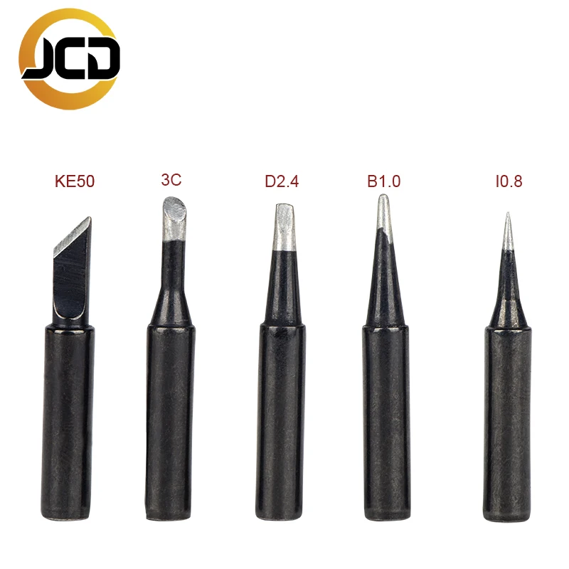 

JCD New Lead Free Soldering Iron Tips 900M Replacement Copper Tips For Solder Repair Station and Soldering Iron Kit 908S 908