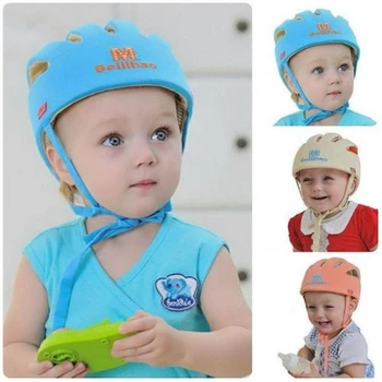 

2016 Baby Toddler Safety Helmet Headguard Cap Adjustable Hat No Bumps Kids Walk Learning Helmets Protective Hat Gear Cap XT