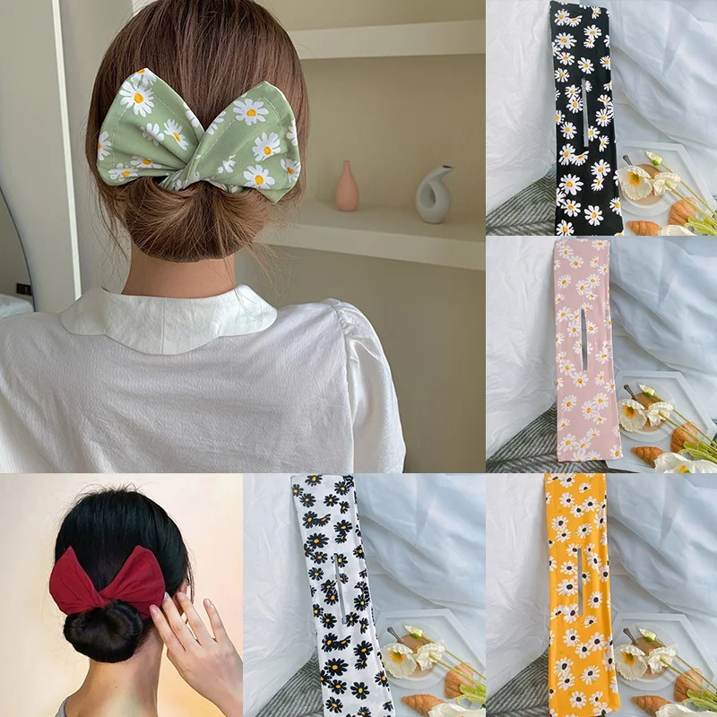 Купить Multicolor DIY Hair Bands Convenient Curling Iron Print Magic Clip Wire Bow Lazy Knotted Headband Band Twist Maker  | Отзывы и видеообзор (1005002951781483)