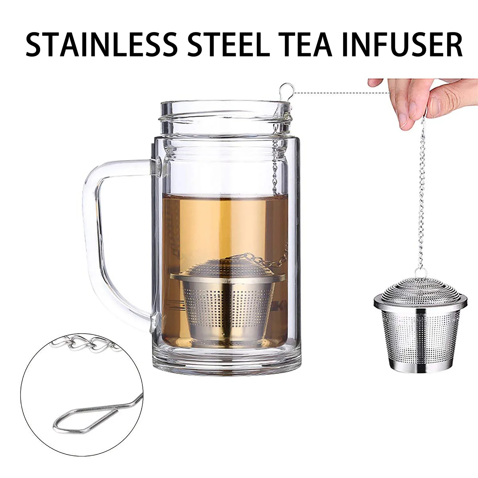 304 металлический ситечко для заваривания чая из нержавеющей стали | Дом и сад