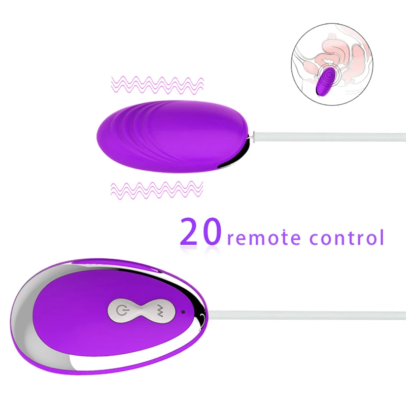 Remote Control Mini Vibrating Egg for Women Clitoris Stimulator Exerciser Kegel Balls Vaginal Massage Masturbator Jumping Egg