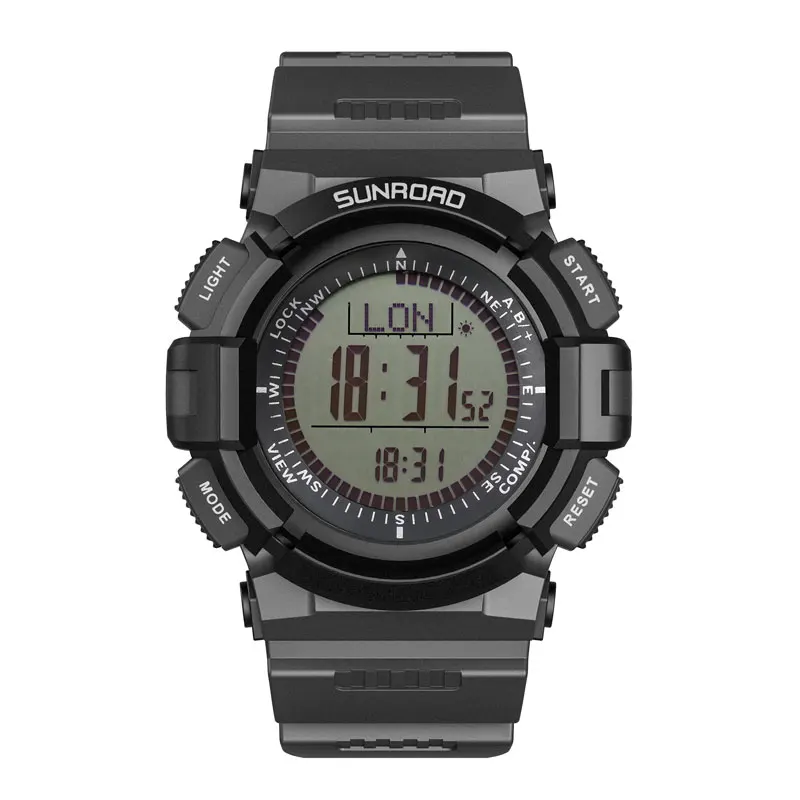 SUNROAD Men Digital Sports Watch with Compass Barometer Altimeter Waterproof Temperature Stopwatch Reloj Men's Wristwatch | Наручные