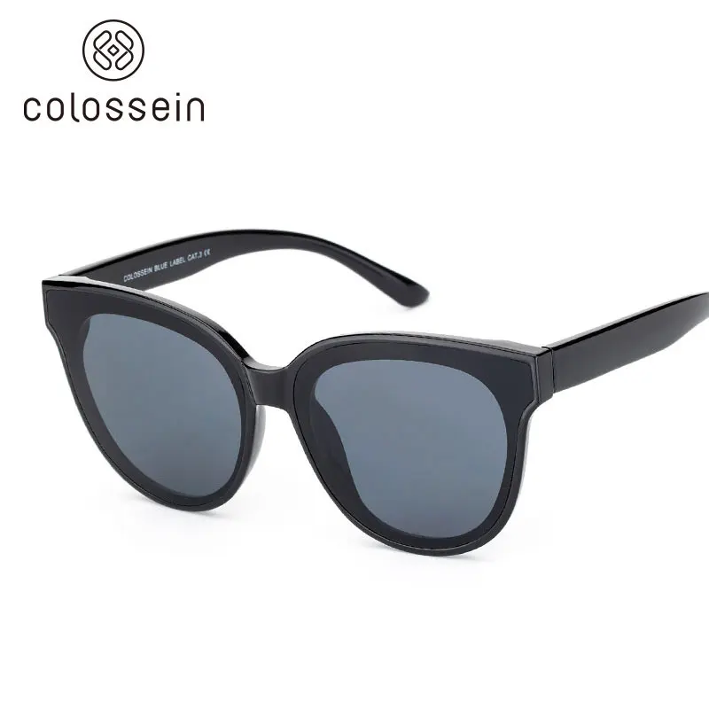 zmcb0017-01 COLOSSEIN кошачий глаз солнцезащитные очки женщины винтаж люксовый бренд дизайнеры ретро женские солнцезащитные очки для женщин UV400 очки - Цвет линз: zmcb0017-01