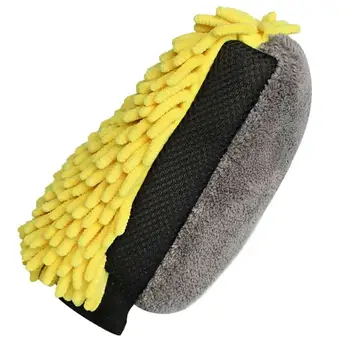 

Car Cleaning Brush Gloves Chenille Durable Double Stitched Elastic Cuff Comfortablecar Care Premium Ultimate Car Wash Mitts