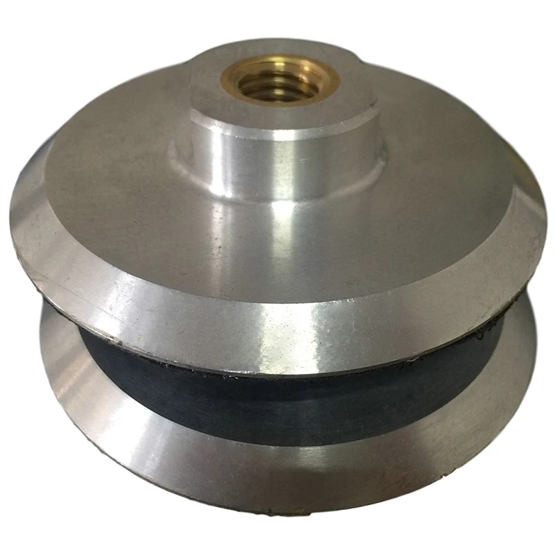 100MM 4 inch Aluminum Snail Lock Backer Pad M14 M16 5/8"-11Thread For Stone Holder Plishing Pads Hook and Loop