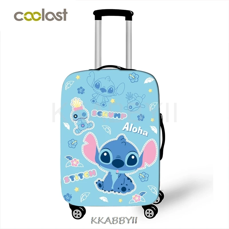 Disney Stitch custodia per bagagli custodia protettiva per valigia elastica  per accessori da viaggio per Trolley da 18-32 pollici