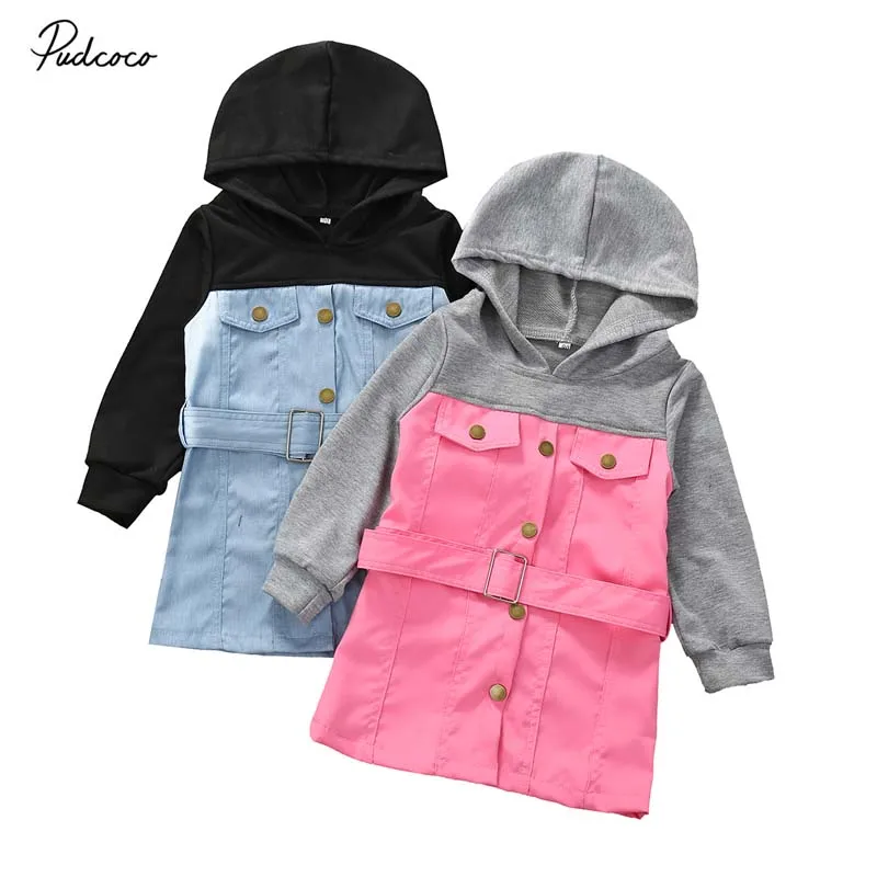Демисезонная одежда для малышей 2020 года с капюшоном маленьких девочек детская