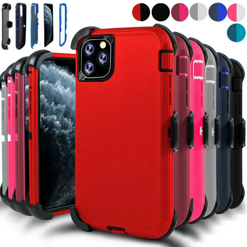 Phone Cases For IPhone 11 Pro With Back Clip Multi layer Protection And Shockproof Design Simple