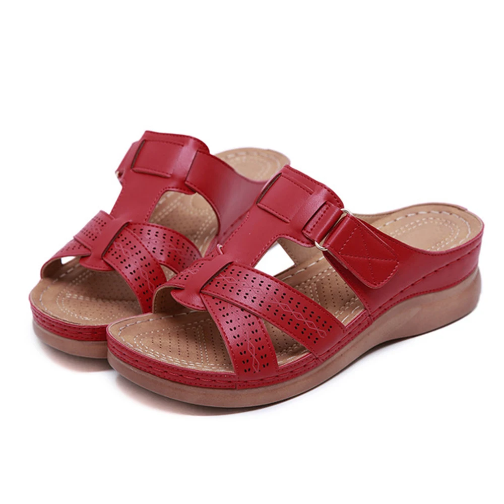 

DropShipping Women's Open Toe Comfy Sandals Super Soft Premium Orthopedic Low Heels Walking Sandals Toe Corrector Cusion