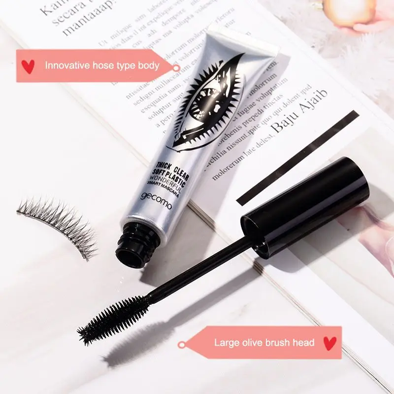 4D Big Eyes Silicone Brush Head Hose Mascara Smudge-proof Waterproof Mascara Makeup