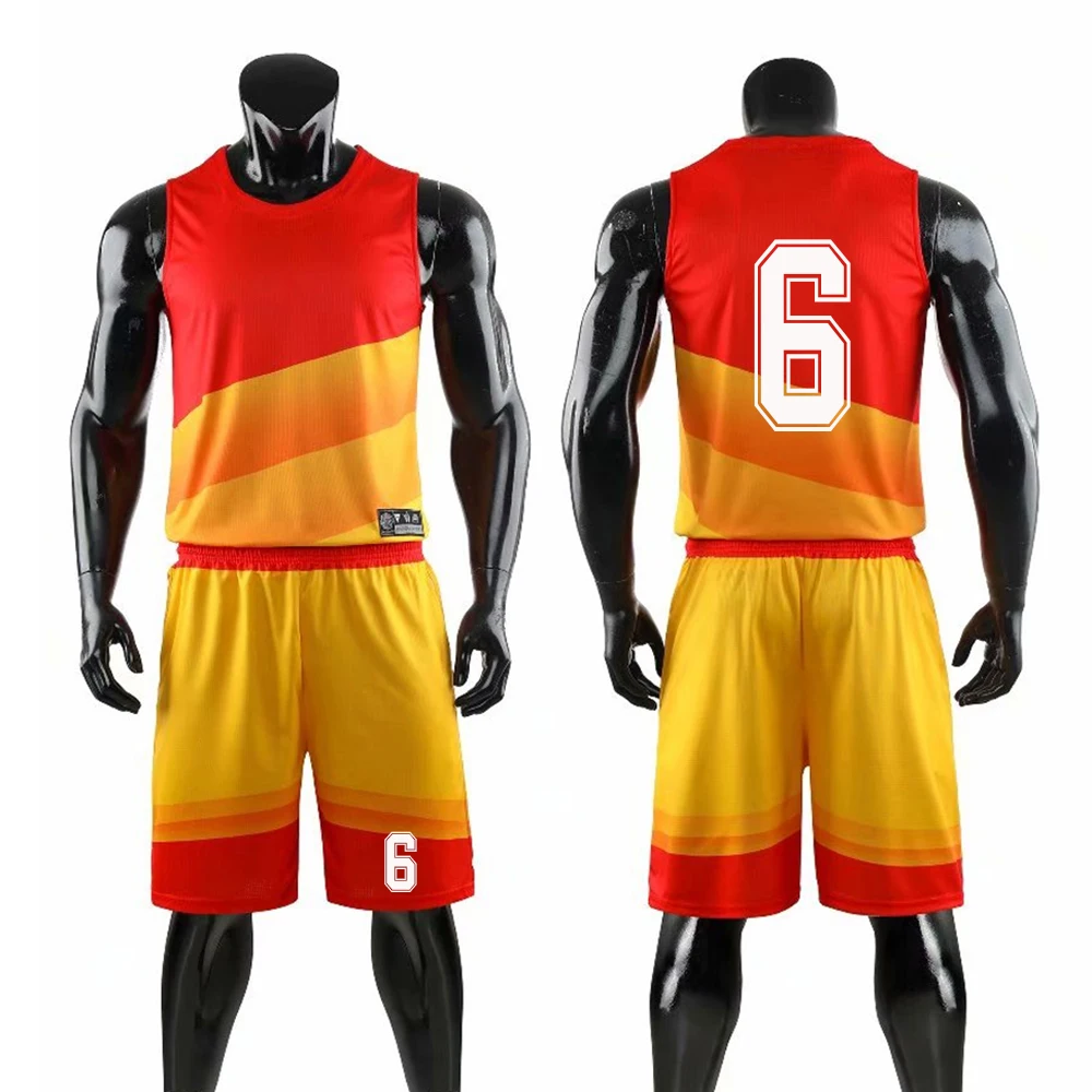 Number 6 College Basketball Jerseys High Quality Breathable Vest Shorts Sets Kids Men Basketball Uniform Kit Throwback Training Suit - Цвет: Number 6