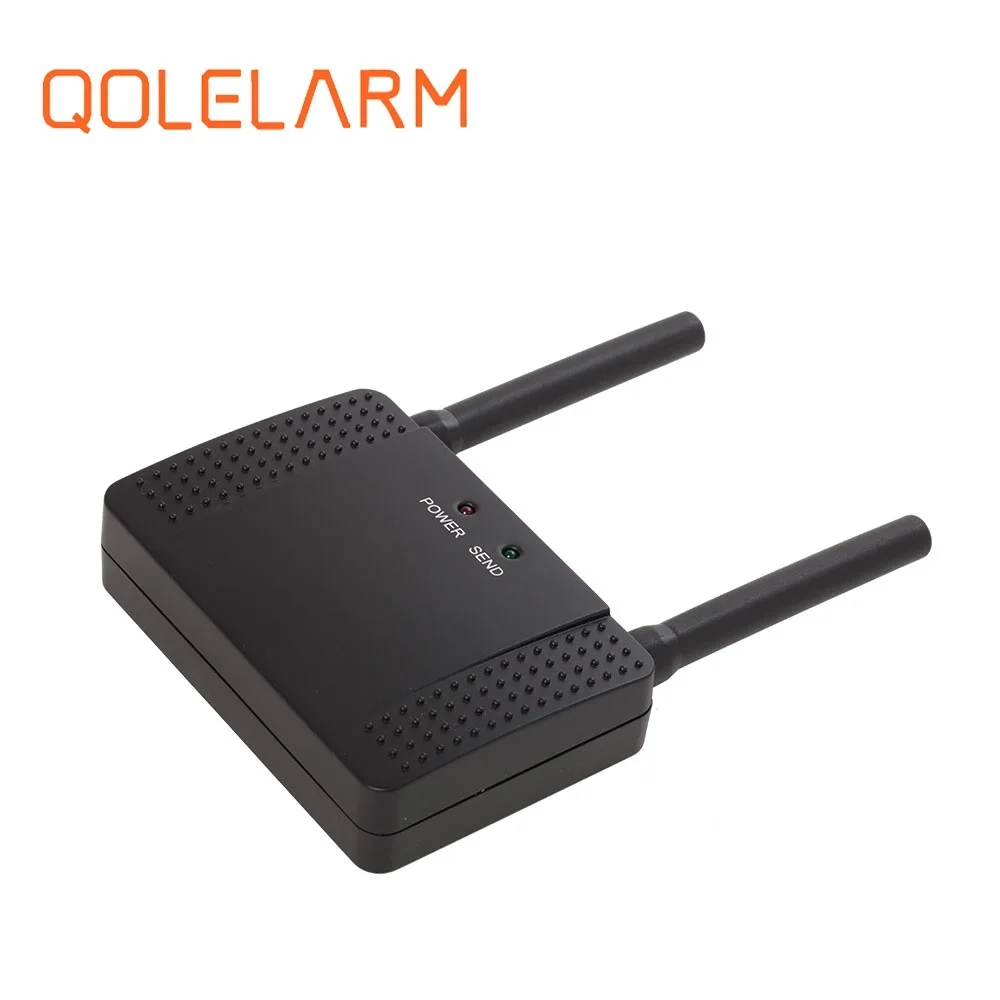 Qolelarm 3/7pcs each lot 433MHz Wireless alarm signal repeater transmit and enhance signal of sensor detector extender