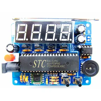 

DC 4.5V-5.5V DIY Mini Digital FM Radio 87MHZ-108MHZ 2W 8ohm Speaker Electronics Kit/Finished