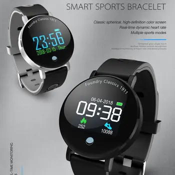 

New Smart Bracelet 1 Inch Touch-Screen Display Waterproof Intelligent Sports Watch Real-time Heart Rate Monitor Smart Watch