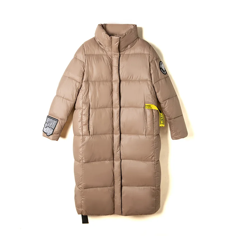 2020 Winter Women's X-Long Down Jacket Hooded