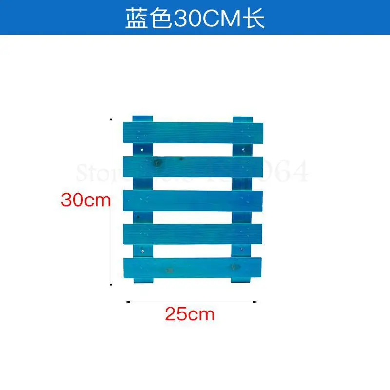 Настенный Цветочный Стенд балкон из цельного дерева многослойный Цветочный Стенд для гостиной во дворе многослойный комнатный цветочный горшок стенд - Цвет: 30x25cm