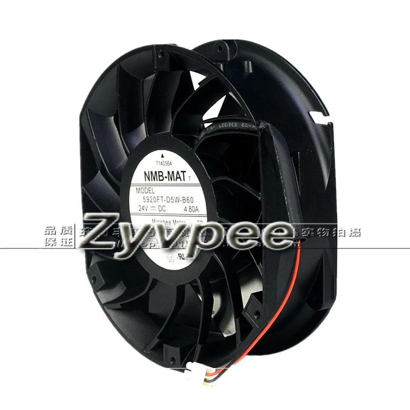 Zyvpee НМБ 172x51 мм 5920FT-D5W-B60 DC24V 4.8A 2 провода 2 шпильки 17 см осевой вентилятор для HB4A0515 инвертор