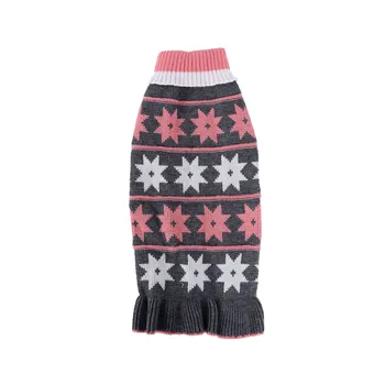 

New Dog Sweater Coat Knitwear Clothes Winter Warm Puppy Star Small Medium Pet Cat Dog Dress Jackets Dogs Christmas Sweater