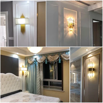 

Modern Home Wall Lamp E14 Octagon Crystal Lampshade 85-250V Due To Transport Problems Need To Buy Their Own Bulbs