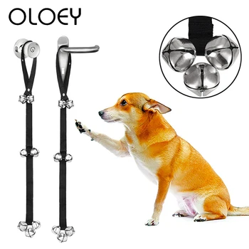 

Pet Product Doorbell Hanging Door Anti-lost Leaving Alarm Bells For Small Medium Large Dogs Pets Puppy House training Supplies