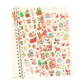

Christmas Sticker Stationery Vintage Benediction Bronzing Decoration Stickers DIY Scrapbook Label Index Sticker Pack