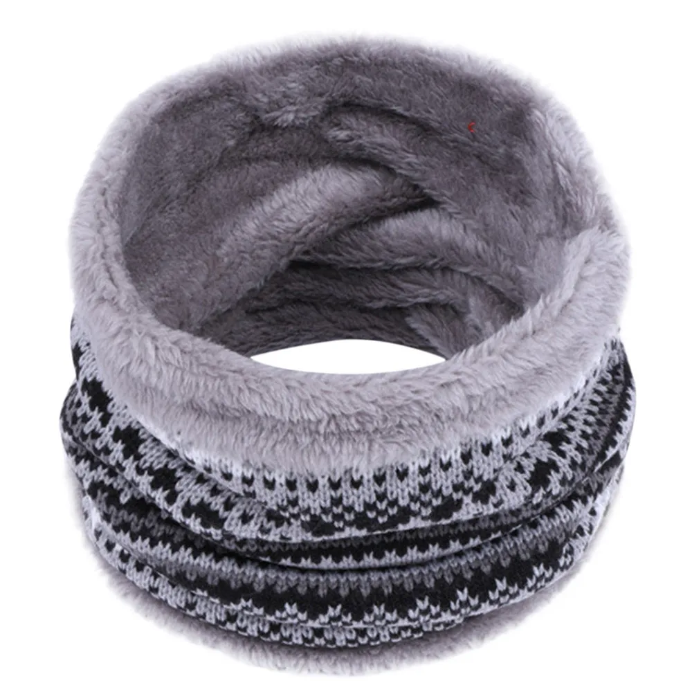 Зимний шарф для женщин и мужчин, брендовый плотный теплый вязаный шарф-кольцо, шарфы с принтом на шее, мягкие хлопковые шарфы#1022