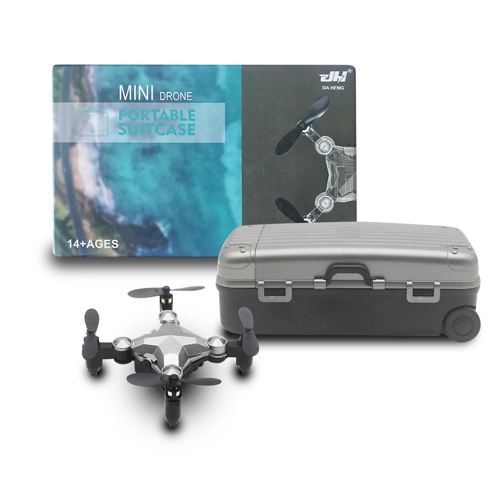 DH120-Dron portátil con cámara FPV para niños, cuadricóptero de control remoto, 4 canales, 2,4 MP, WIFI, Mini OVNI de bolsillo, para Navidad