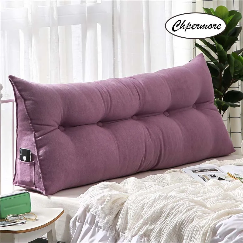 Chpermore многофункциональная длинная подушка Высококачественная Роскошная Простая Кровать Подушка Кровать Мягкая современная простая кровать подушка для сна - Цвет: purple