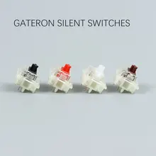 Topos transparentes claros vermelhos pretos do interruptor silencioso 5pin para o teclado mechaniacl compatível com o interruptor mx