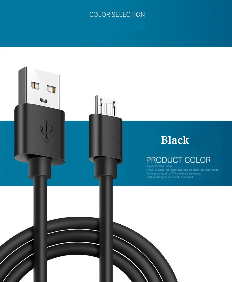 1 м/2 м Micro USB кабель 2.0A ПВХ Быстрая зарядка USB кабель для передачи данных для Hua Wei samsung Xiaomi Android мобильный телефон usb зарядный шнур