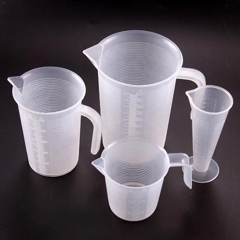 Measuring Cups 100/250/500/1000ml Transparent Cup Scale Measuring Kitchen Tools KT0151 Cup Tools Measuri Plastic For Baking R6K0