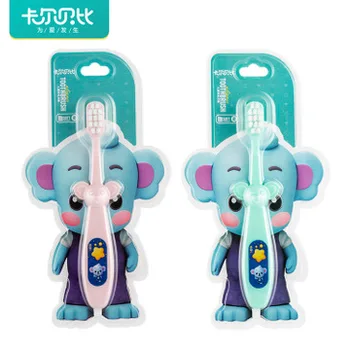 

1PC Childrens Cartoon Toothbrush Eco-friendly Cartoon Animal Shape Toothbrush with Soft Bristle Healthy Child Safety Oral Care