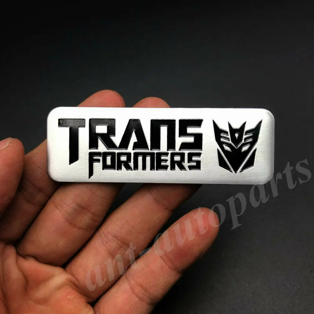 

Aluminum Transformers Autobot Deception Car Trunk Badge Emblem Decal Sticker