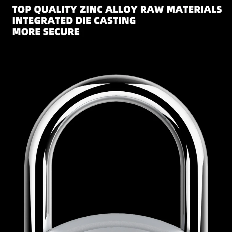 Smart Lock Keyless USB Charge Fingerprint Lock IP65 Waterproof Anti-Theft Security Fingerprint Padlock for Door Luggage Case