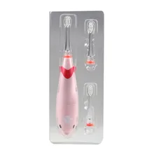 Seago светодиодный Для детей Зубная щётка Водонепроницаемый Батарея питание Музыка Дети Детская звуковая зубная щетка с светодиодный светло-розовый Portrable