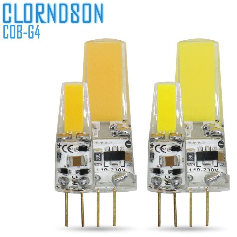 Dimmable COB светодиодный G4 2 Вт 5 Вт светильник, лампа AC/DC 12 В 220 В Светодиодный точечный светильник, люстра, заменяющая эквивалентные 50 Вт галогенные лампы|Галогенные лампочки| | АлиЭкспресс
