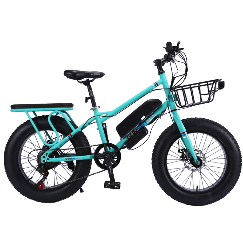 Fat tire electric bike 20 inch electric bicycle variable speed big wheel Beach and snow bicycle High carbon steel E bike Fat tire electric bike 20 inch electric bicycle variable speed big wheel Beach and snow bicycle High carbon steel E bike