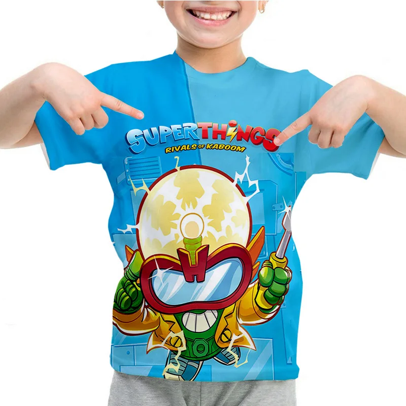 

Kids Super Zings Series 7 3D Print T Shirts Summer T-shirt SuperThings Short Sleeve Boys Girls Cartoon TShirt Toddler Cute Tees