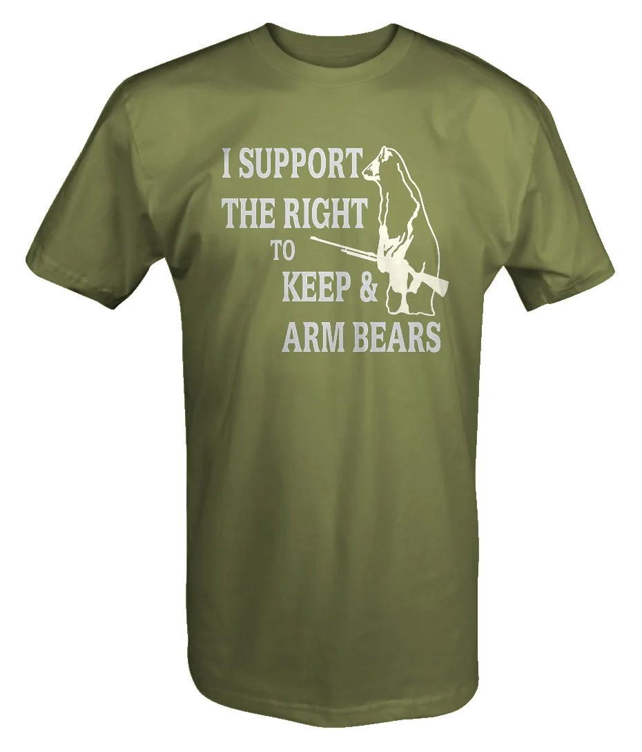 2019 г. лидер продаж футболка из 100 и хлопка с надписью support The Right To Keep & Arm Bears забавным