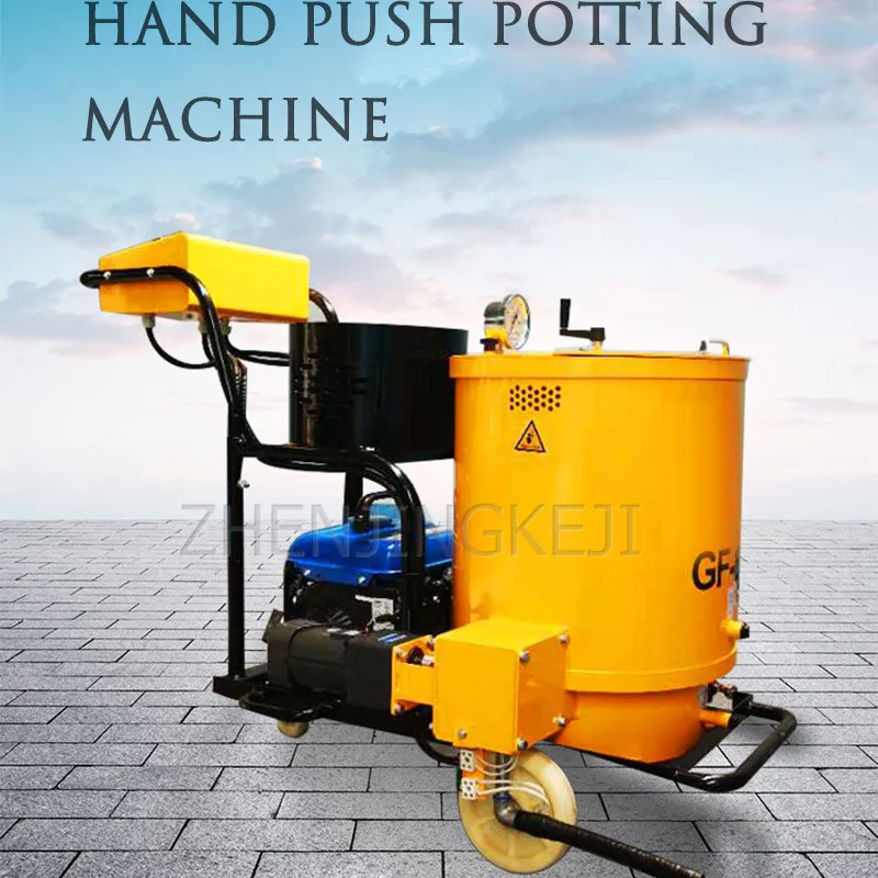 

60L Asphalt Grouting Machine Municipal Road Asphalt Potting Machine Push Pavement Crack Mending Caulking Machine Oil Way Heating