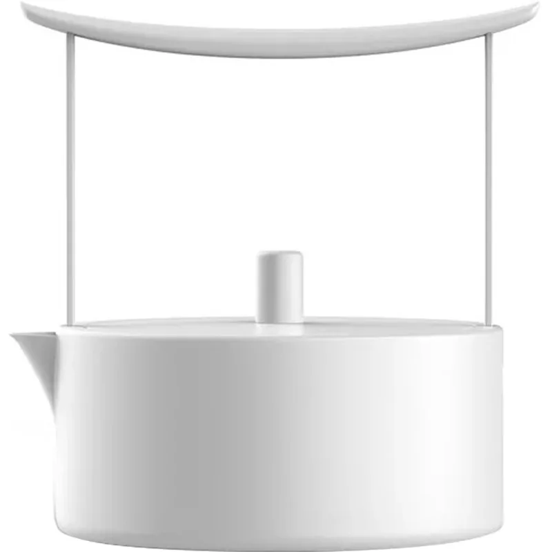 

New Mini Electric Kettle Household Office Electric Tea Set 220V White Flat Bottom Style Electric Furnace Water Boiler 700ml