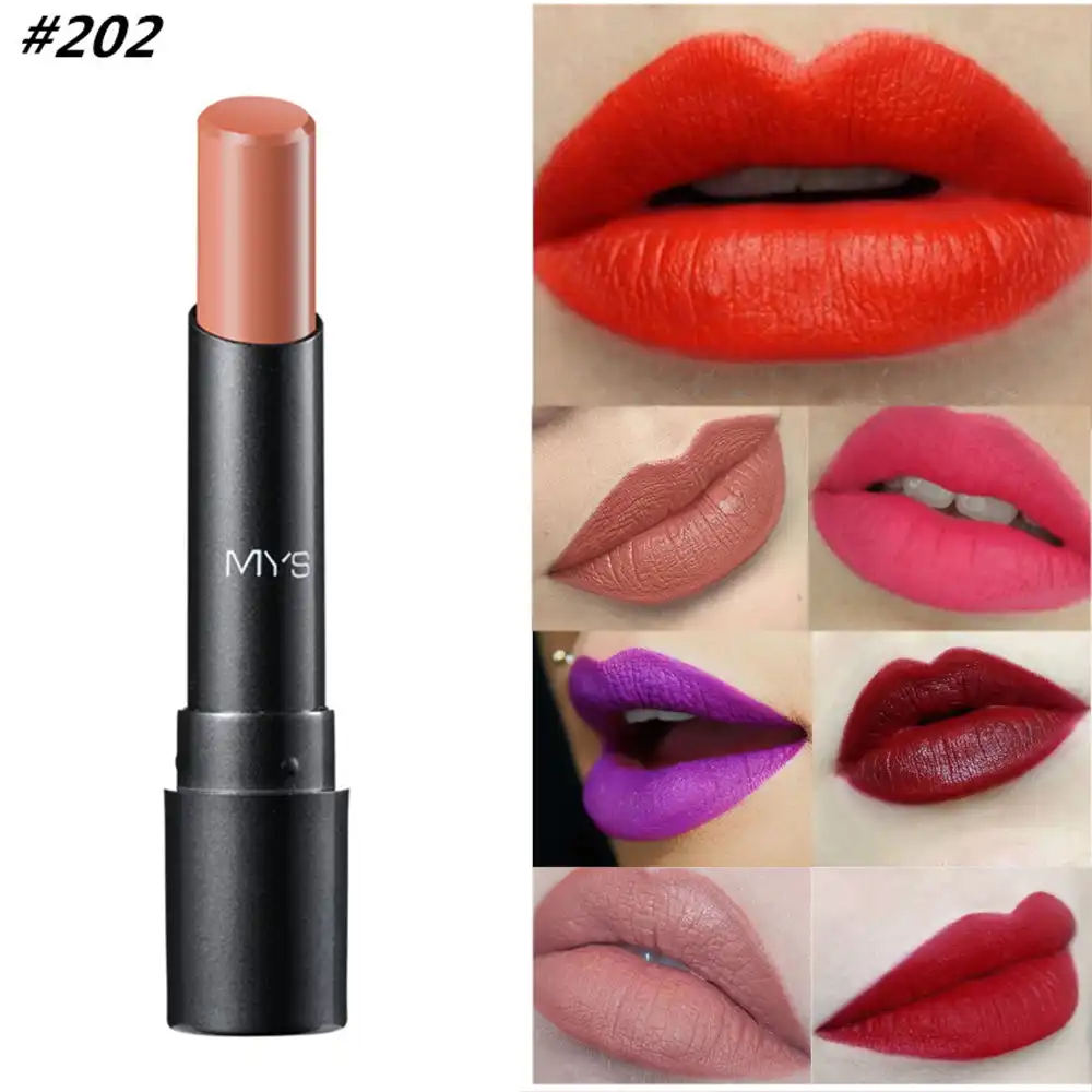 Mys マット口紅持続光色リップメーキャップ化粧品リップグロスメイク Maquillaje ブランドのメイクアップ口紅セット Tslm2 Aliexpress