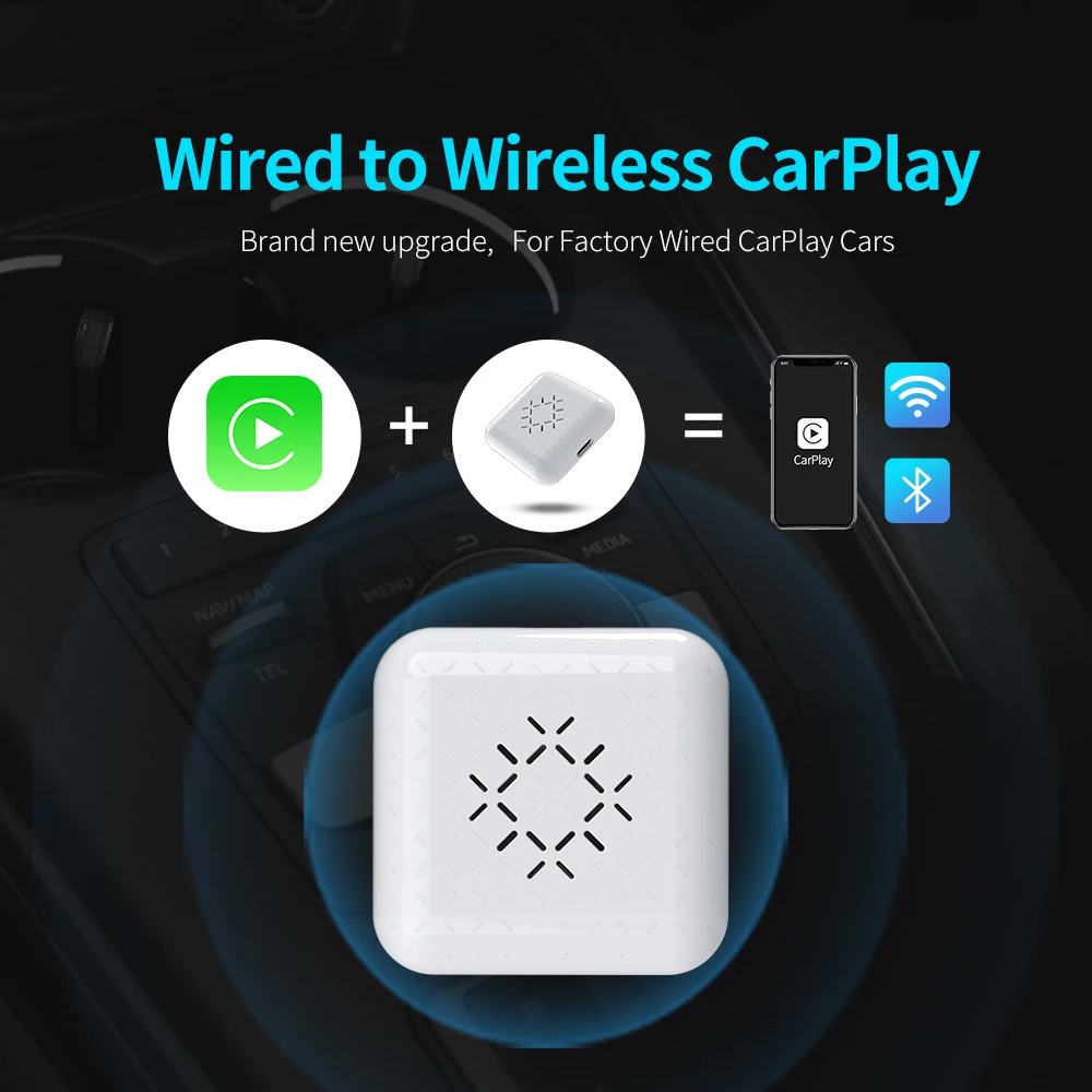 3.0 CarPlay sans Fil,Puce 5G,Convient aux Voitures Renault