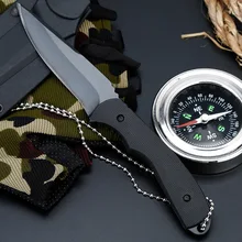 440C охотничьи ножи из нержавеющей стали с фиксированным лезвием G10, нож для выживания на открытом воздухе, охотничьи Тактические Ножи Karambit