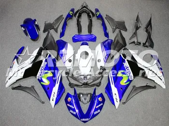 

4 Free Gifts New ABS Full Fairings kit for YAMAHA YZF-R3 14 15 16 YZF-R25 R3 R25 2014 2015 2016 2017 Body set Cool blue
