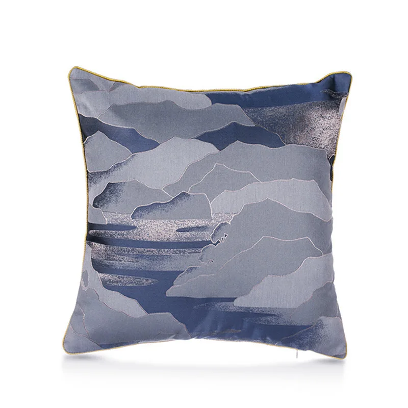 Throw Pillows Cushion Cover High Precision Jacquard Decorative Cushion Pillow Case For Sofa Bed Decoration Cushions Pillowcase - Цвет: 01(45x45cm)