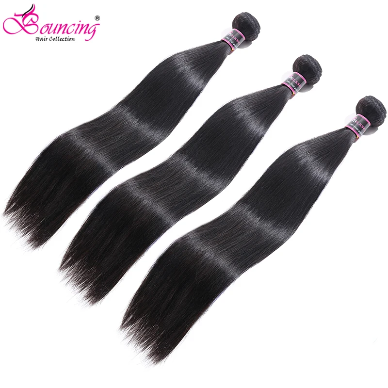 Прыгающие прямые пряди 34 36 38 40 дюймов бразильские Remy человеческие волосы 10-40 дюймов плетение волос низкое соотношение двойной машинный уток волос