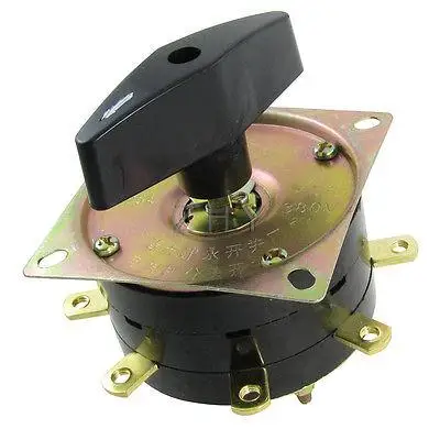 

380V 25A 8 Section 9 Pins Combination Changeover Switch for Welding Machine